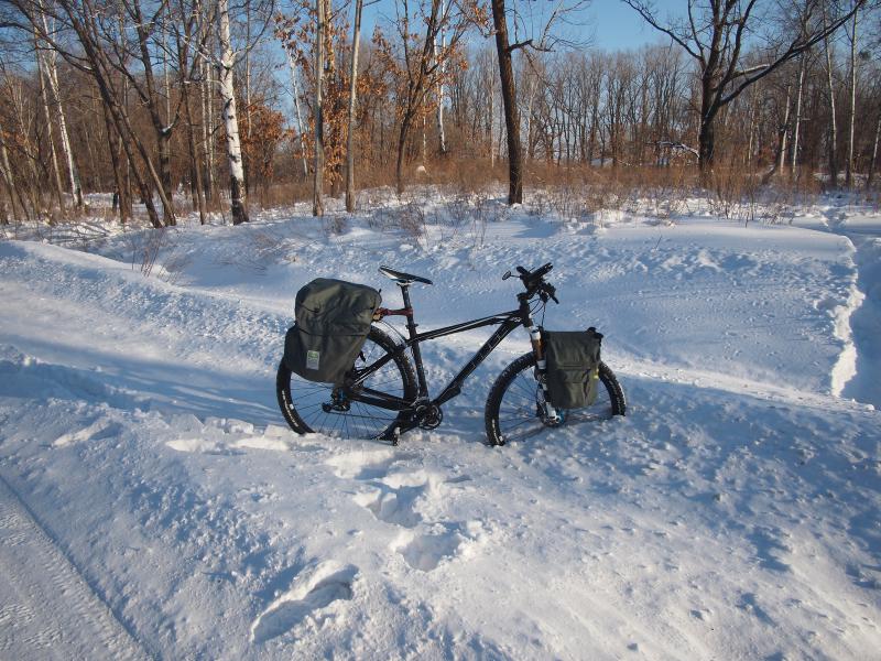 easy bike parking in the snow