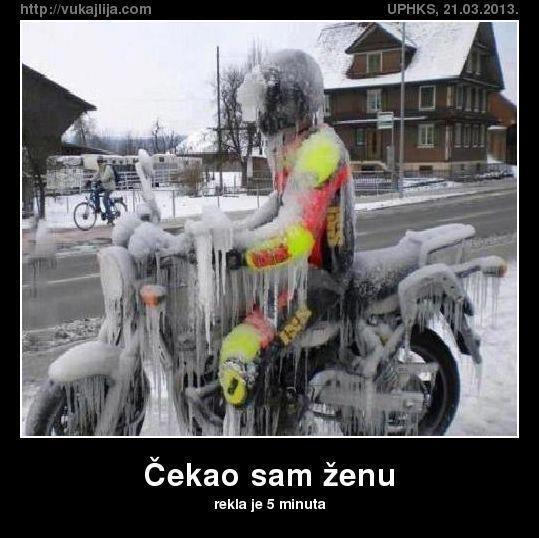frozen biker