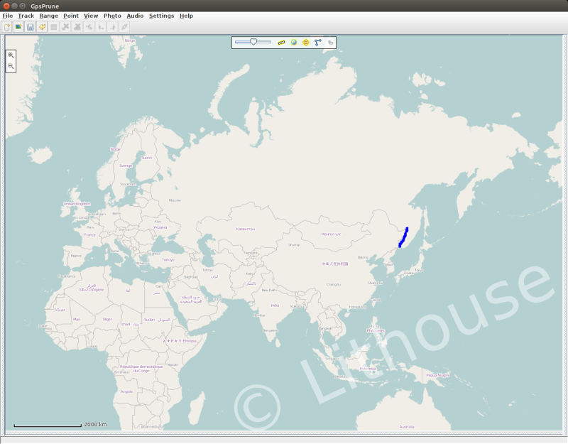 world map minus north & south america